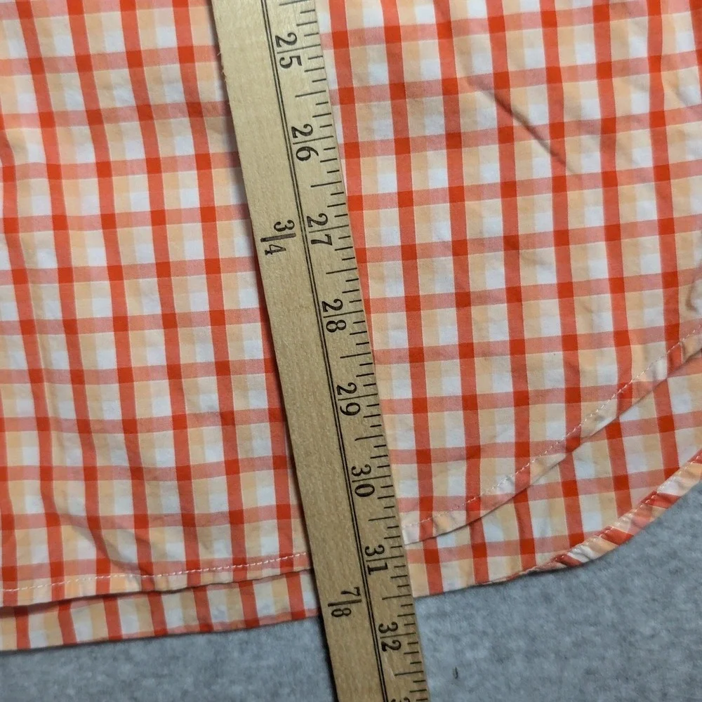 Banana Republic Gingham Shirt Mens XL Soft Wash Slim Fit Picnic Dopamine Preppy